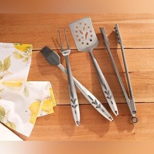 Princess House Barbecue 4-PC Grilling Tool Set
